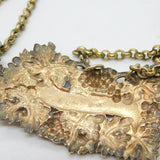 George III Sterling Silver Gilt Port & Sherry Decanter Label Pair Antique 1814 Birmingham