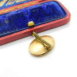 Georgian 9ct Gold Black Enamel Mourning Buckle 'Ann Gawthorp, Ob. 17, 1781