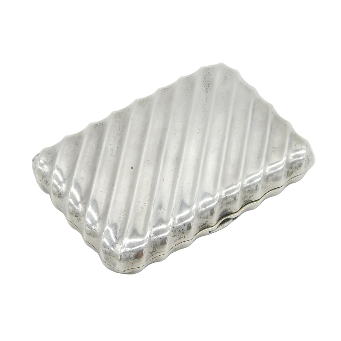 Victorian Sterling Silver Decorative Cigarette Case Antique 1887 Birmingham