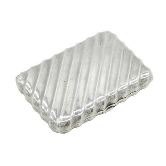 Victorian Sterling Silver Decorative Cigarette Case Antique 1887 Birmingham