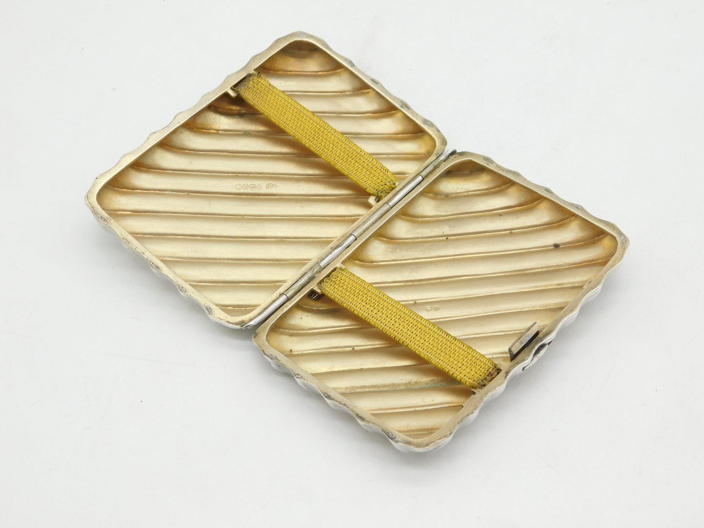 Victorian Sterling Silver Decorative Cigarette Case Antique 1887 Birmingham