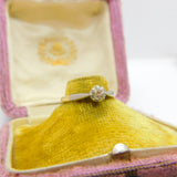 Victorian 18ct Yellow Gold & 0.2ct Diamond Solitaire Ring Antique c1900