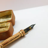 Victorian Rolled Gold Fountain Pen & Propelling Pencil-in-One Bloodstone Antique