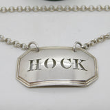 George IV Sterling Silver Hock Decanter Label Antique 1823 London