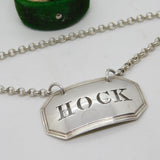 George IV Sterling Silver Hock Decanter Label Antique 1823 London
