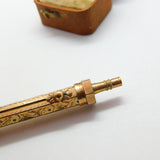 Victorian Rolled Gold Fountain Pen & Propelling Pencil-in-One Bloodstone Antique