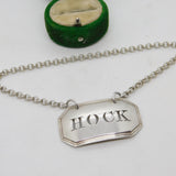 George IV Sterling Silver Hock Decanter Label Antique 1823 London