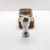 Edwardian Sterling Silver 'LE' Monogram Desk Seal Stamp 1908 Chester Antique