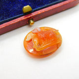 Pair of "Dogs" Roman Intaglio Grand Tour Agate Hardstone Cameo Antique Georgian
