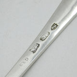 Irish George III Sterling Silver Bright Cut Serving Spoon Antique 1772 Dublin J. Pittar