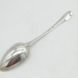 Irish George III Sterling Silver Bright Cut Serving Spoon Antique 1772 Dublin J. Pittar