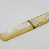 18th Century French Mother of Pearl, Gold, Enamel Needle Case Etui Antique c1790