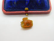 Pair of "Rabbits" Roman Intaglio Grand Tour Agate Hardstone Cameo Antique Georgian