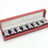 Cartier Boxed Set of Eight Sterling Silver Pepper Pots or Shakers Vintage c1970
