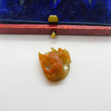 Pair of "Rabbits" Roman Intaglio Grand Tour Agate Hardstone Cameo Antique Georgian