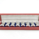 Cartier Boxed Set of Eight Sterling Silver Pepper Pots or Shakers Vintage c1970