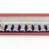 Cartier Boxed Set of Eight Sterling Silver Pepper Pots or Shakers Vintage c1970