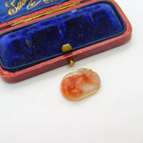 Pair of "Rabbits" Roman Intaglio Grand Tour Agate Hardstone Cameo Antique Georgian c1800