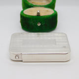 Tiffany & Co. Sterling Silver Engine Turned Patch Box Antique c1930 Art Deco