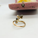 Victorian 18ct Gold & Old Mine Cut Diamond Floral Band Ring Antique c1860