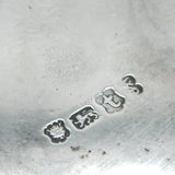 George II Sterling Silver Floral Pattern Salver Dish Antique 1754 London