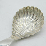 William IV Sterling Silver Leaf Pattern Tea Caddy Spoon Antique 1831 Birmingham
