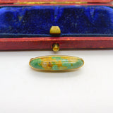 Boulder Opal in 14ct Yellow Gold Brooch Pin Antique Edwardian c1910