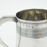 George III Sterling Silver Lined Pattern Christening Mug Antique 1809 London