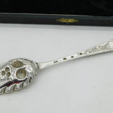 Scottish George III Pair of Sterling Silver Berry Spoons Antique c1790 Edinburgh