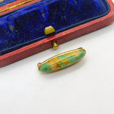 Boulder Opal in 14ct Yellow Gold Brooch Pin Antique Edwardian c1910