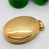 Victorian Large Pinchbeck Monogram Double Locket Pendant Antique c1860