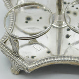 George III Sterling Silver & Cut Glass Cruet Set Antique 1820 London