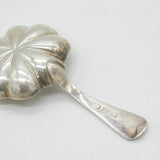 George III Sterling Silver Floral Pattern Tea Caddy Spoon Antique 1812 London
