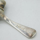 George III Sterling Silver Floral Pattern Tea Caddy Spoon Antique 1812 London