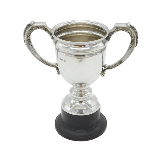 Sterling Silver Two-Handled Sporting Trophy Cup Antique 1930 Birmingham