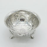 Edwardian Sterling Silver Rural Scene Sweet Bowl Dish Antique 1909 Sheffield