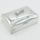 Edwardian Sterling Silver Bridge Playing Card Box Antique 1903 Chester