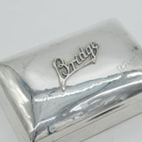 Edwardian Sterling Silver Bridge Playing Card Box Antique 1903 Chester