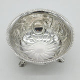 Edwardian Sterling Silver Rural Scene Sweet Bowl Dish Antique 1909 Sheffield