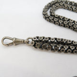 19th Century French Sterling Silver Albertina Watch Chain Antique c1860