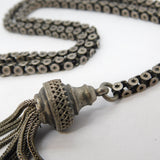 19th Century French Sterling Silver Albertina Watch Chain Antique c1860