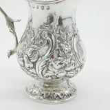 William IV Scottish Sterling Silver Floral Cream Jug Antique 1836 Edinburgh