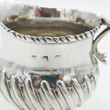 George III Sterling Silver Fluted Pedestal Cream Jug Antique c1760 London