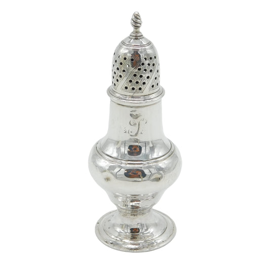 George II Sterling Silver Muffineer Sugar Caster Antique 1739 London