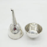 George III Sterling Silver Heraldic Crested Wine Funnel Antique 1795 London