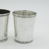 18th Century Pair of American Sterling Silver Beakers Antique by Standish Barry c1790 (Baltimore)