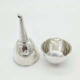George III Sterling Silver Heraldic Crested Wine Funnel Antique 1795 London