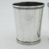 18th Century Pair of American Sterling Silver Beakers Antique by Standish Barry c1790 (Baltimore)