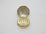 George III Sterling Silver Octagonal Vinaigrette Antique 1800 Birmingham