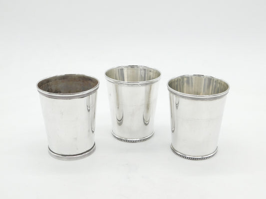 19th Century American Sterling Silver Set of Beakers William Kendrick c1840 (Louisville)